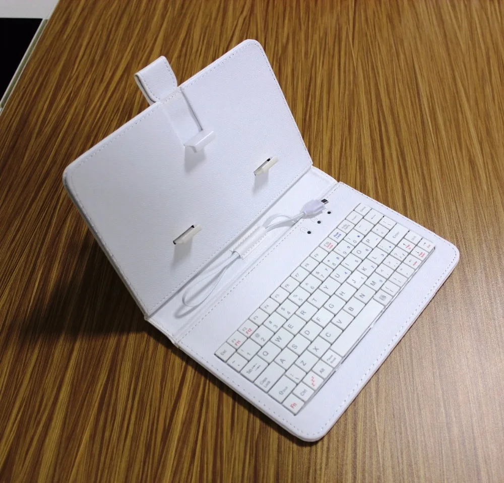 3-in-1 mobile phone case holder stand USB wired keyboard protector PU for Android OTG smartphones huawei xiaomi Samsung meizu