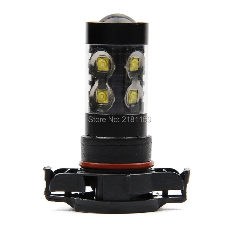 

2Pcs H16 car led fog lamps black aluminum external lights auto turn signals bright moto headlights led reverse/brake bulbs
