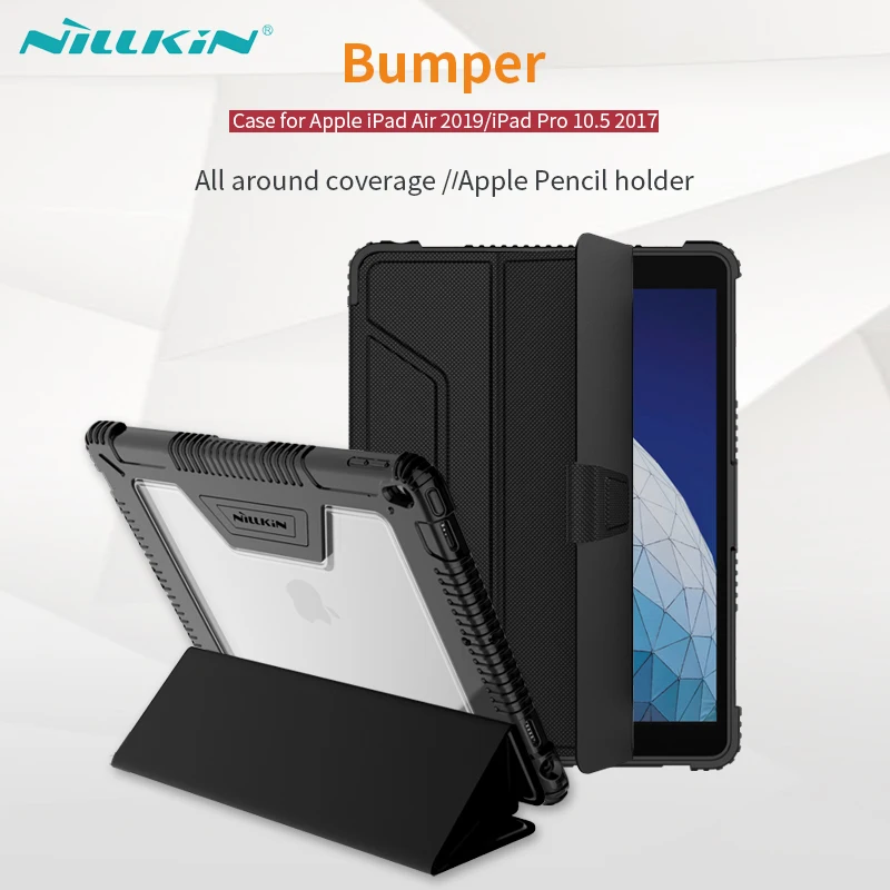 

For iPad Air 2019 Case For iPad Pro 10.5 Cover NILLKIN Smart Wake UP Flip Cases For iPad Air 2019 Pro 10.5 With Screen Protector