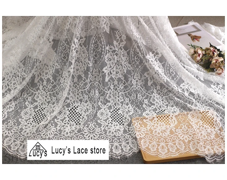

Black Off white elegant wedding gowns lace tissues! New design birthday party decorations kids clothing eyelash lace