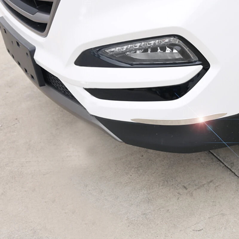 Защита углов переднего бампера из нержавеющей стали для Hyundai Tucson 2015 2018