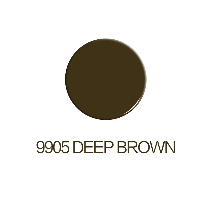 9905Deep brown 1 шт. Профессиональный Перманентный макияж машина набор пигментов татуировки чернила Microblading пигмент бровей губ подводка для глаз макияж 25 цветов - Цвет: 9905Deep brown