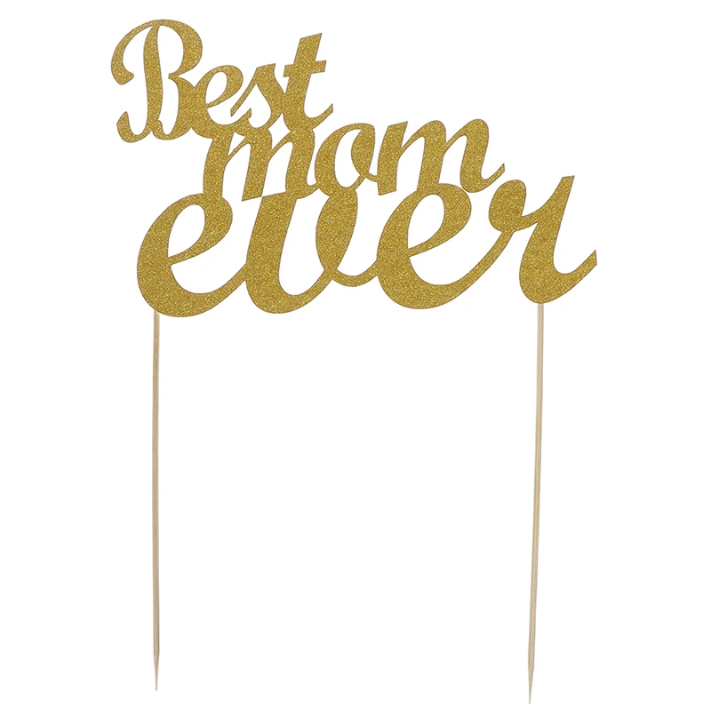 Счастливый День святого Валентина Золотой Бумага для капкейка матерей Fathers Day Happy