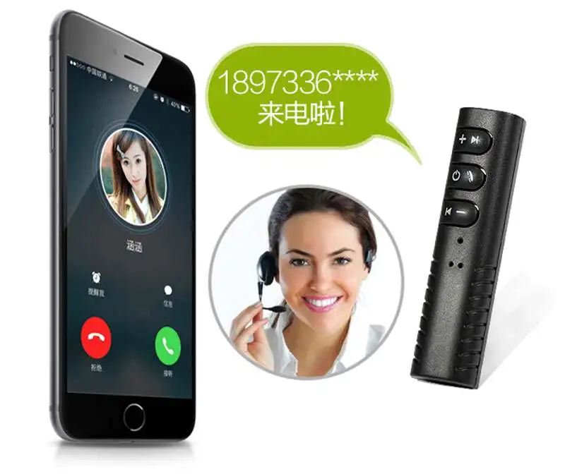 Комплект беспроводной связи Bluetooth со штекером 3 5 мм для автомобиля адаптер