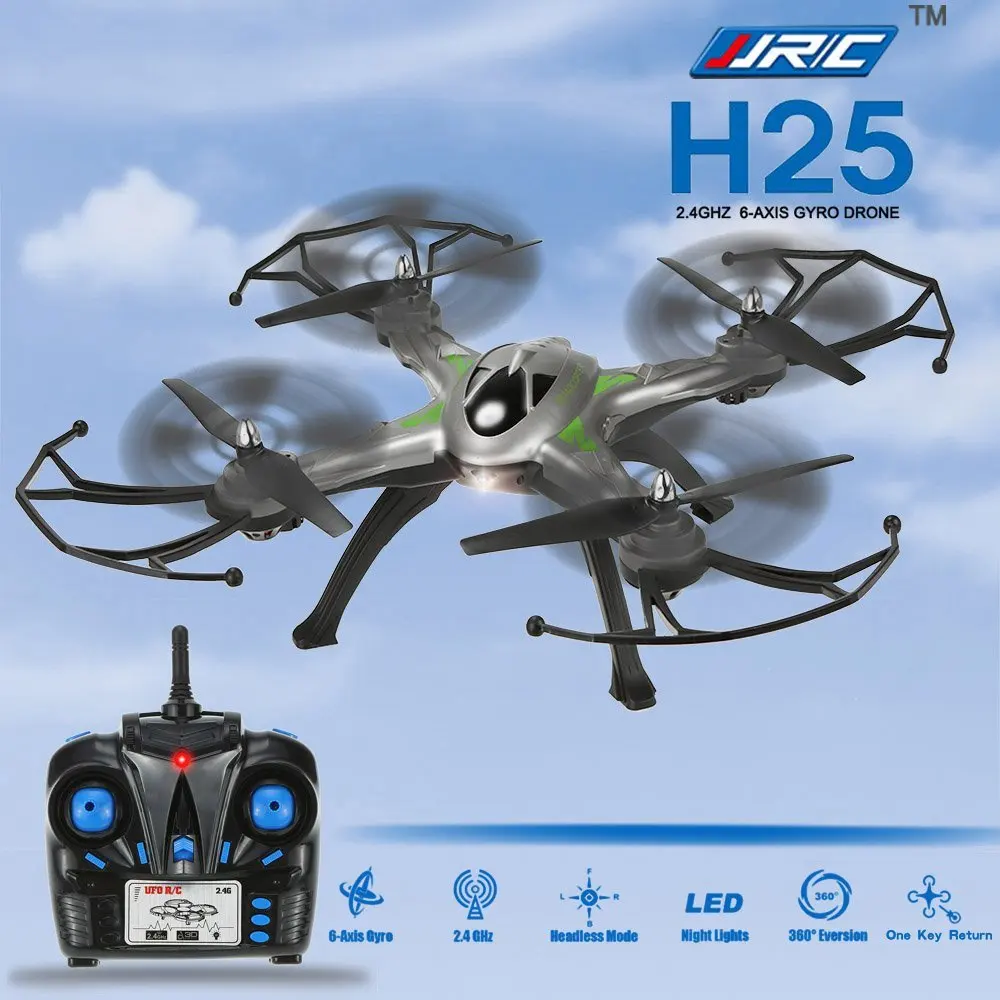 JJRC H25 RC Quadcopter 2.4GHz 4CH 6-axis Gyro System One-key Auto Return Headless Mode 3D Rolling 360 Eversion Function Drone