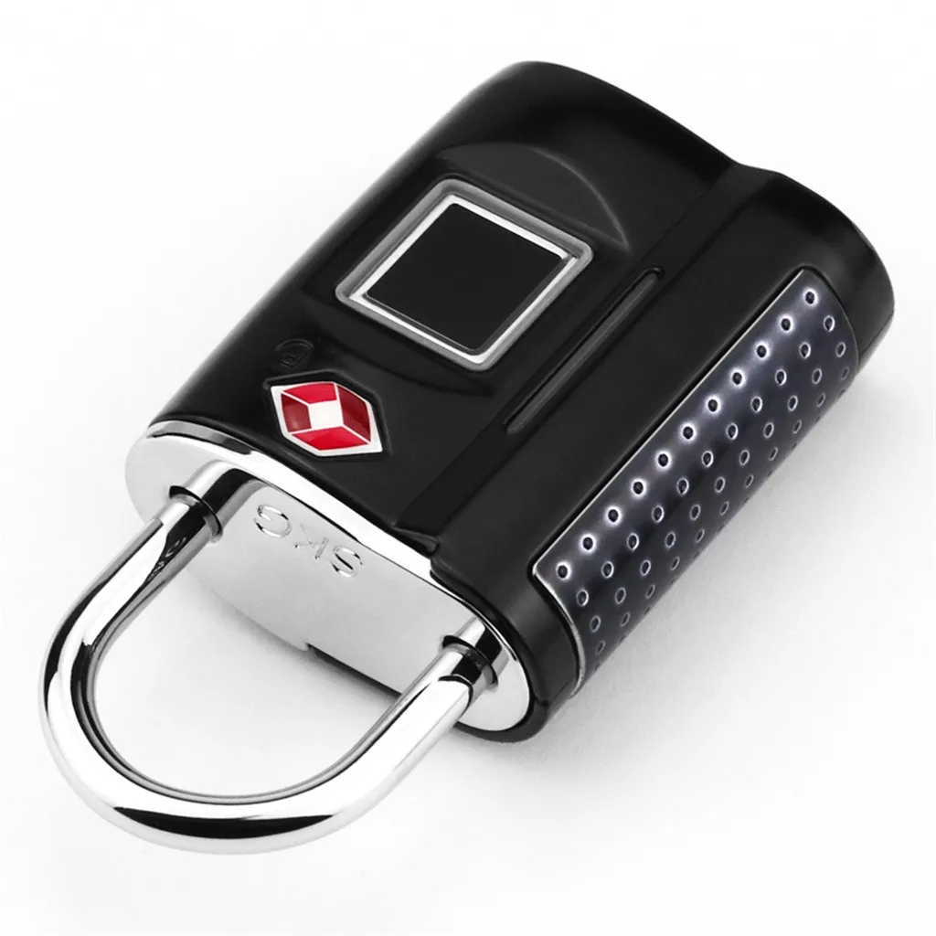 USB Rechargeable Smart Lock Keyless Fingerprint Lock IP67 Waterproof Anti-Theft Security Padlock Door Luggage Case Lock 90703