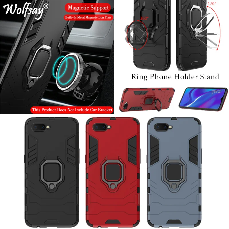 Phone Holder Finger Ring For Oppo RX17 Neo Case Magnet Armor Fashion Cover on the For Oppo RX17 Neo Phone Case Oppo R15x K1