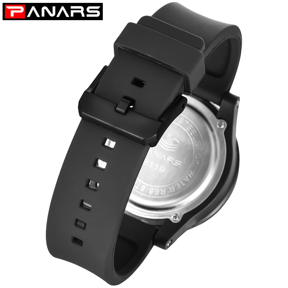 Мужские кварцевые цифровые часы мужские спортивные часы Relogio Masculino PANARS S Shock Relojes светодиодный военный водонепроницаемый наручные часы
