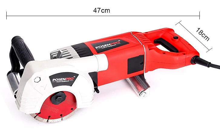 POSENPRO 2400 Вт электрическая машина для резки стен, многофункциональная настенная машина для кирпича и гранита, мрамора, 8,50 кг электроинструмент