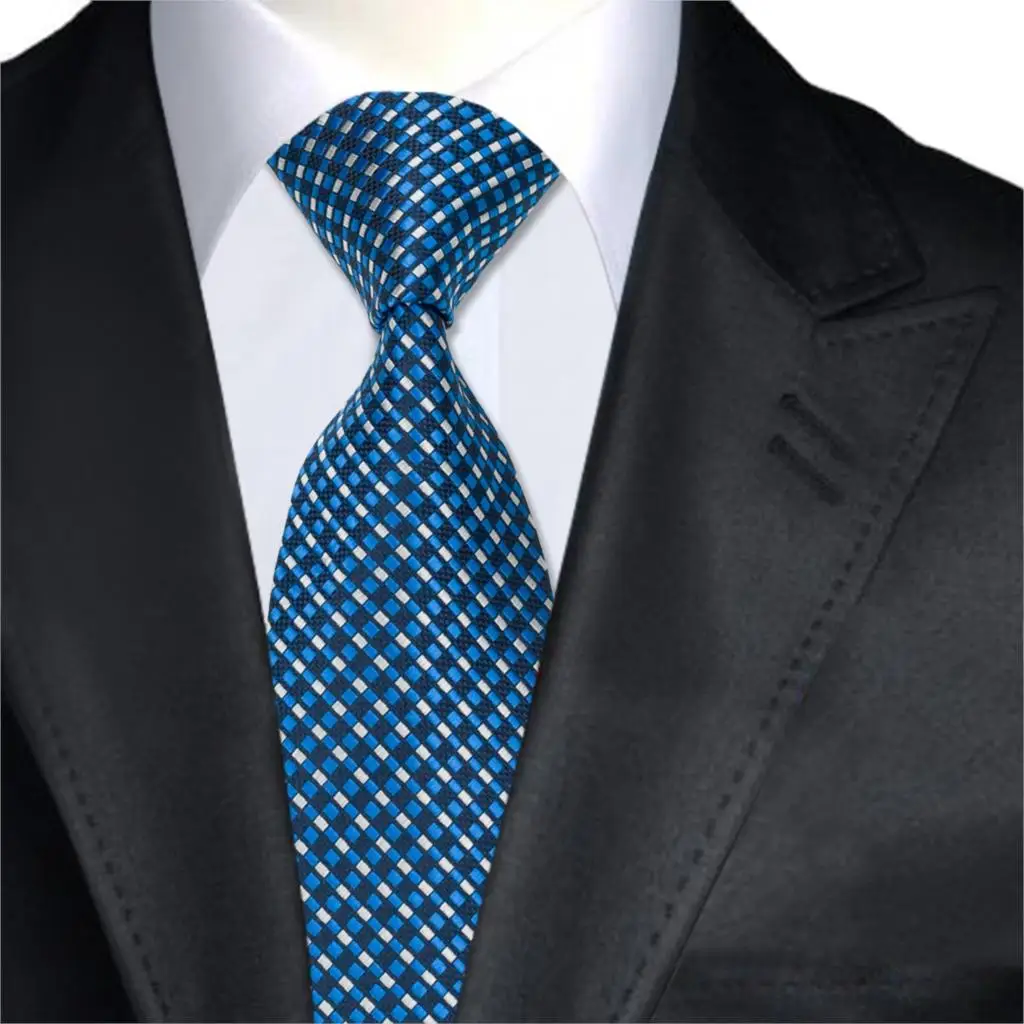 A 1419 High Quality Jacquard Silk Ties For Men Business Wedding