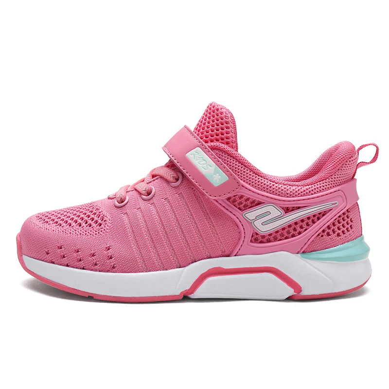 ULKNN/детская обувь; супер-светильник; обувь для бега; Новая дышащая обувь для маленьких девочек; летняя спортивная обувь; Мягкая сетчатая обувь