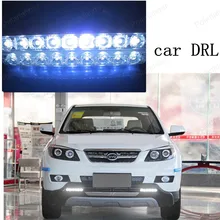 1 пара детских носков! 12 V Универсальный с turn9LEDS автомобиля дневного света сверхмощный алюминиевый Водонепроницаемый белый свет Автомобильная фара