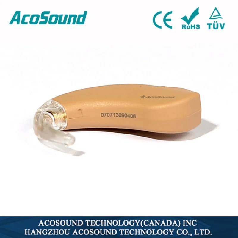 AcoSound 610BTE слуховые аппараты Программируемые 6 каналов BTE Цифровые слуховые аппараты звуковые усилители для пожилых, слуховой аппараты