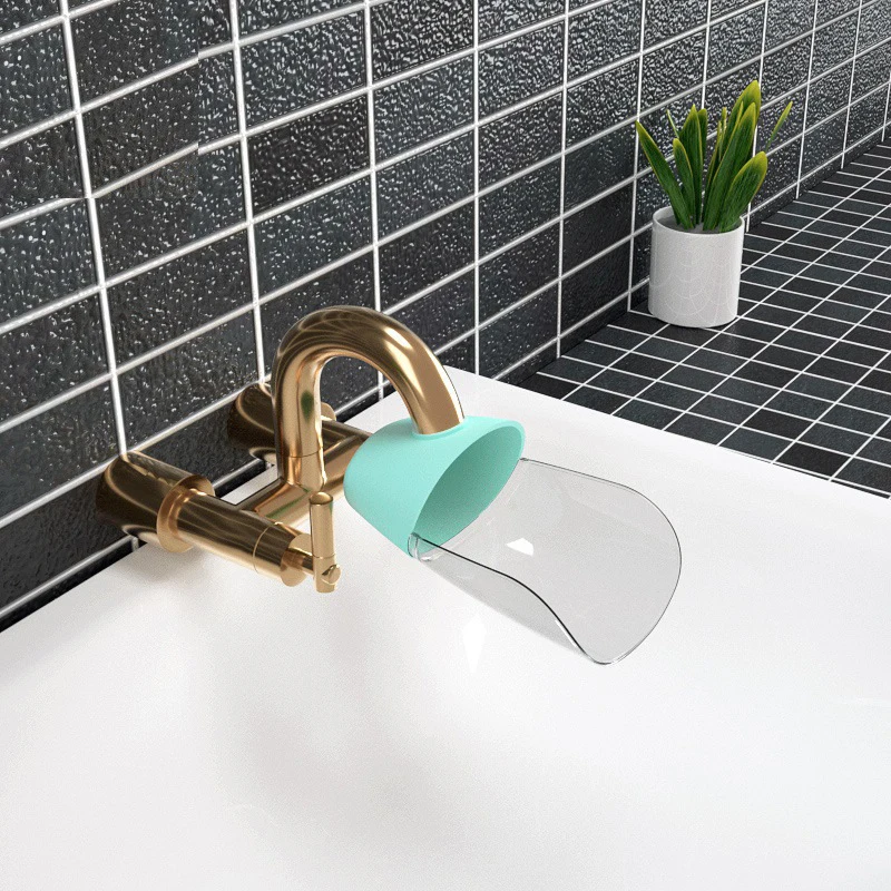 Happy Fun Animals Faucet Extender Baby Tubs Kids Hand Washing Bathroom Sink Fashion And Convenient