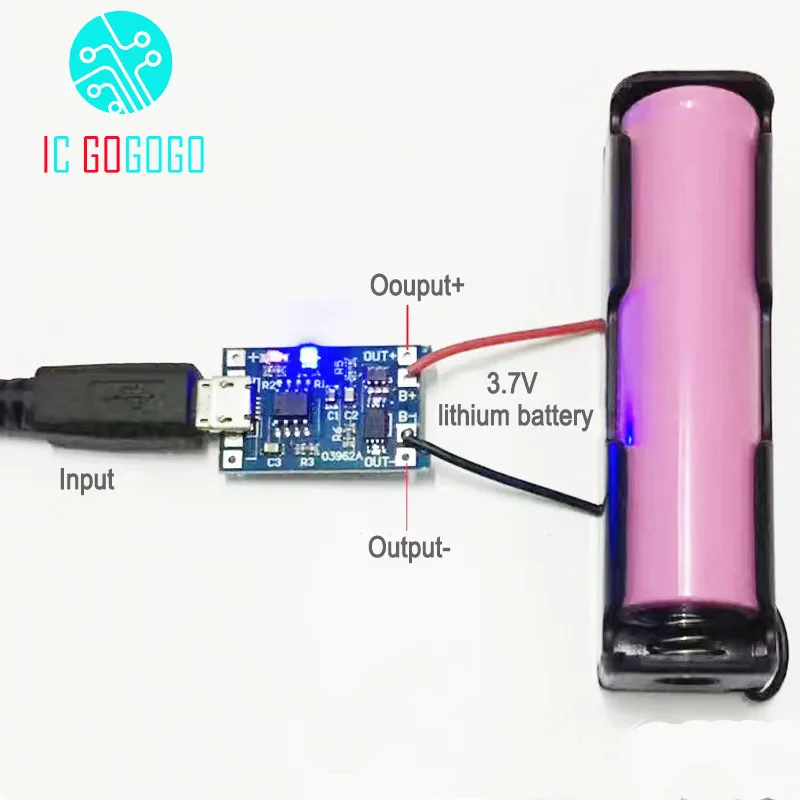 3 7v lithium battery charger protection board 5v 1a 2a li ion lipo