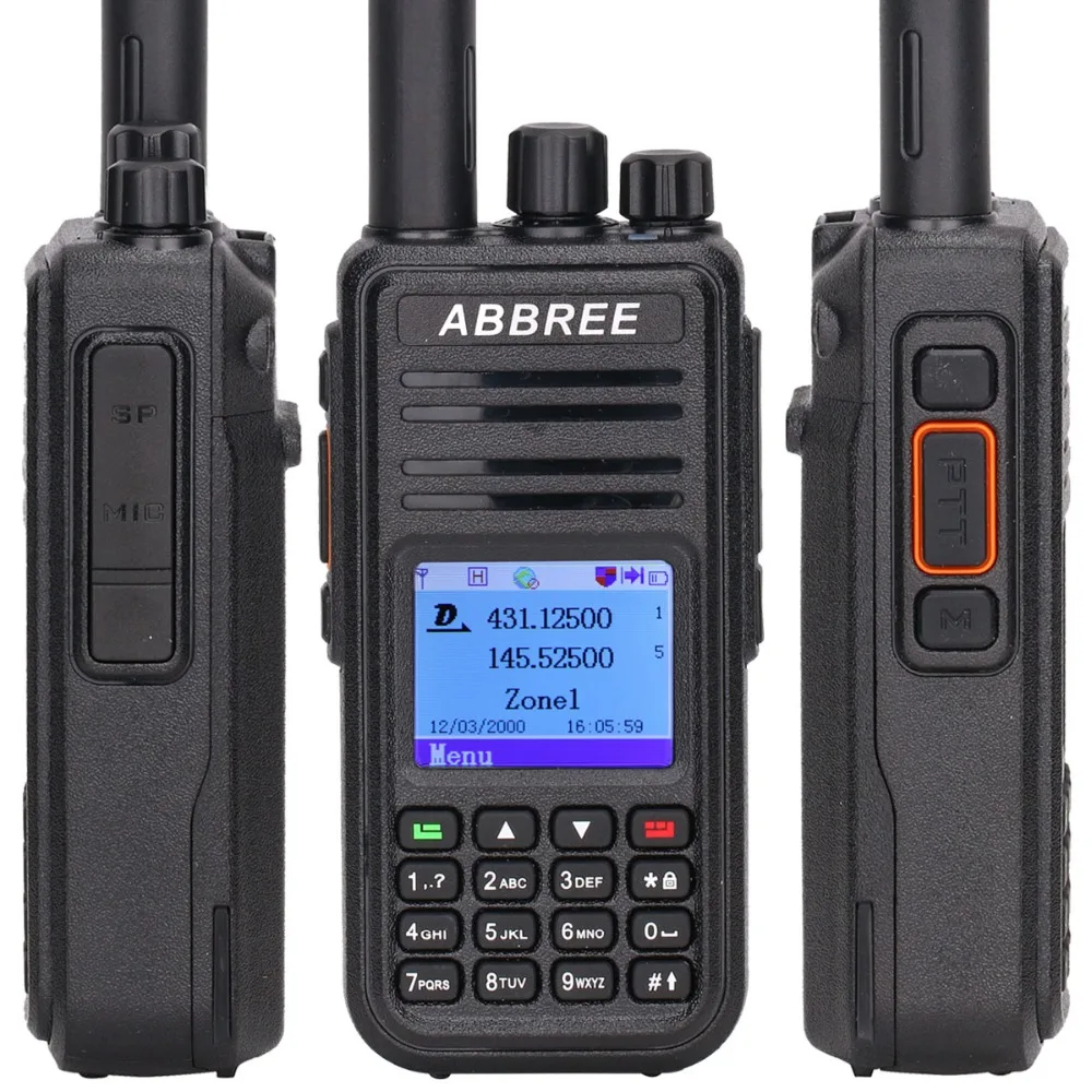 ABBREE AR-UV380 DMR цифровой аналоговый портативный рация(gps) Tier1 и Tier2 ретранслятор двухдиапазонный VHF/UHF радио сестра TYT MD-UV380