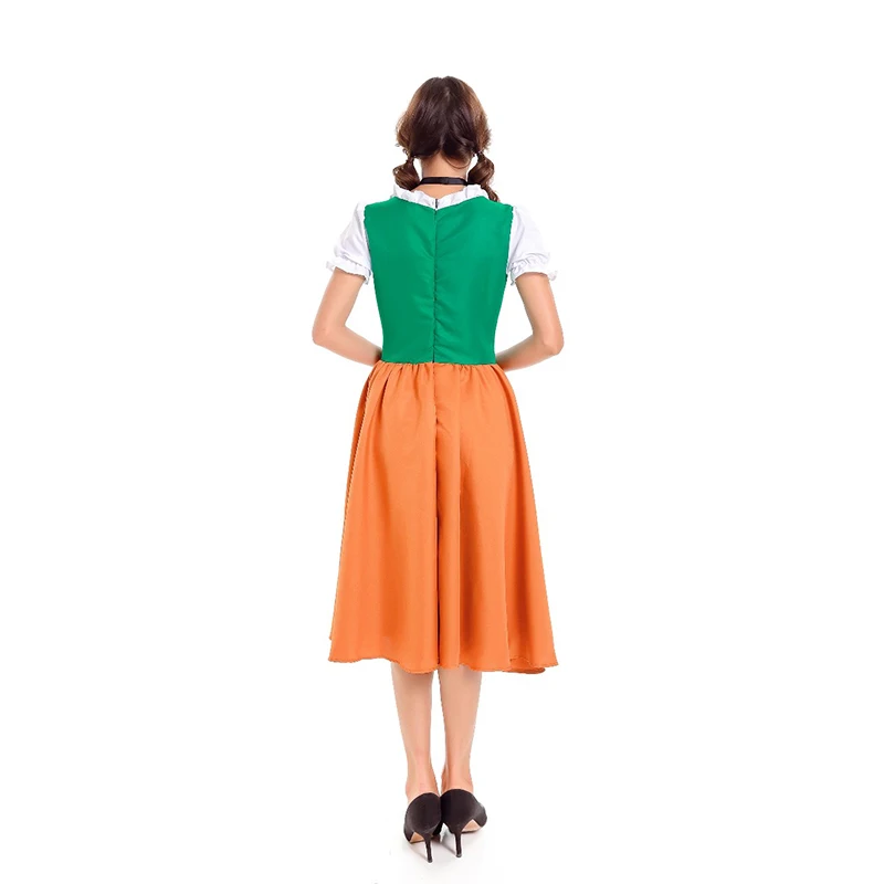 Oktoberfest Deguisement Disfraces Germany Beer Carnaval Dirndl Fancy Dress Sexy Short Sleeve Women Apron Maid Beer Girl Costume (12)