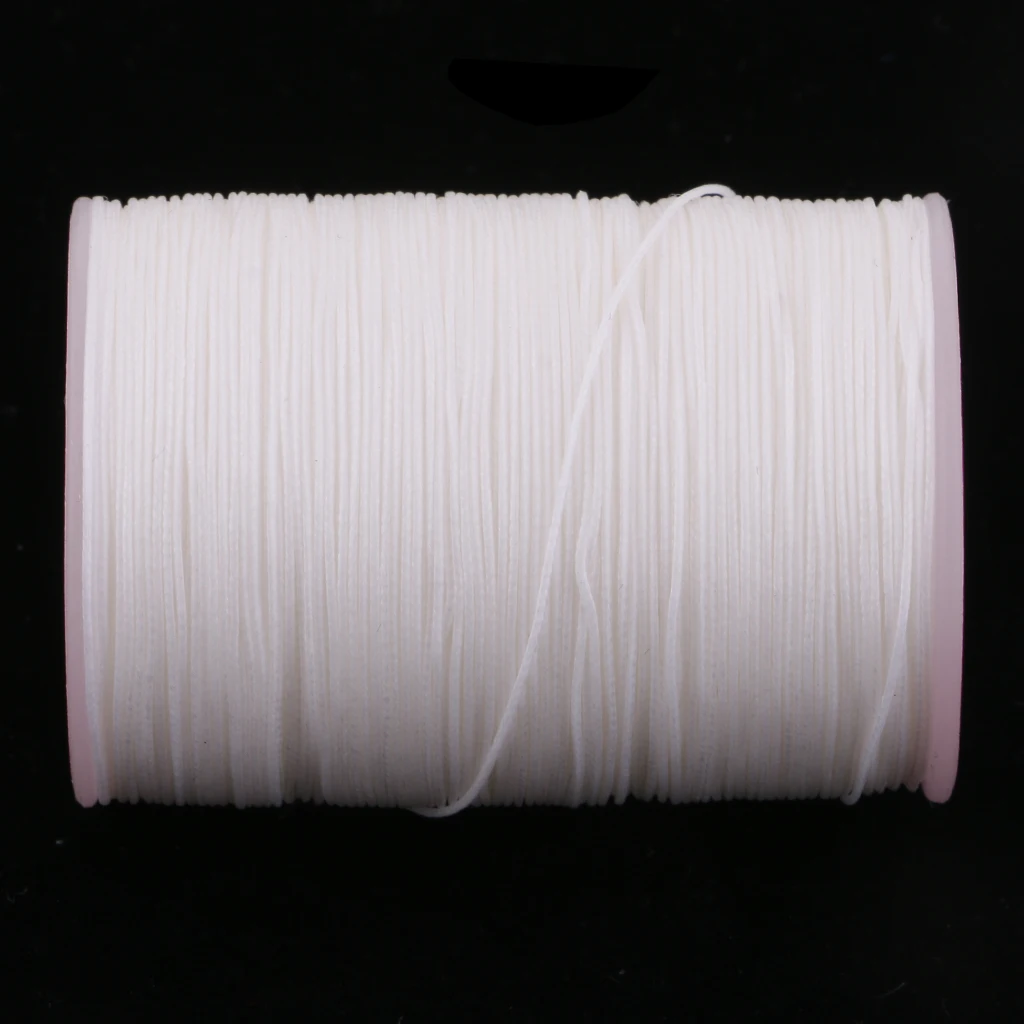 142 Yards 0.5mm Round Polyester Waxed Thread Cord Leather Sewing Hand Stitching Jewelry Craft