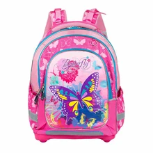 16 ”Nouvelle Filles Cartable Rose Enfants de Bande Dessinée Papillon Chat Sac À Dos Étanche Lightening EVA Sac À Dos Grades 1-5 Enfants sac