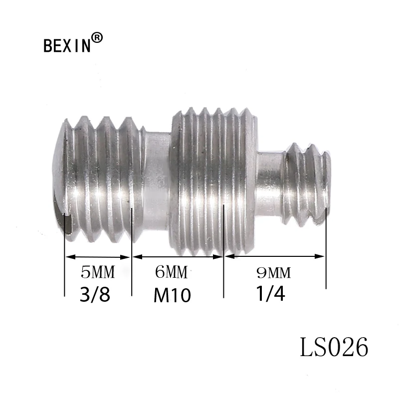 Camera release screw conversion screw 1/4 to M10 to 3/8 inch threaded