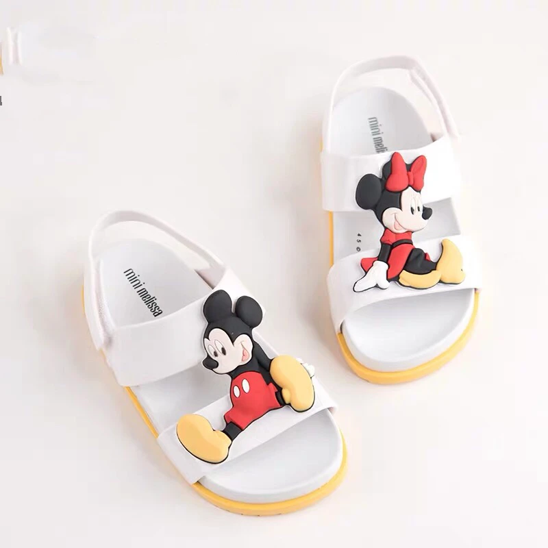 

Mini Melissa Beach Sandal Mickey Minnie Girl Sandals 2019 Jelly Sandals Kids Sandals Children Beach Shoes Non-slip Toddler Shoes