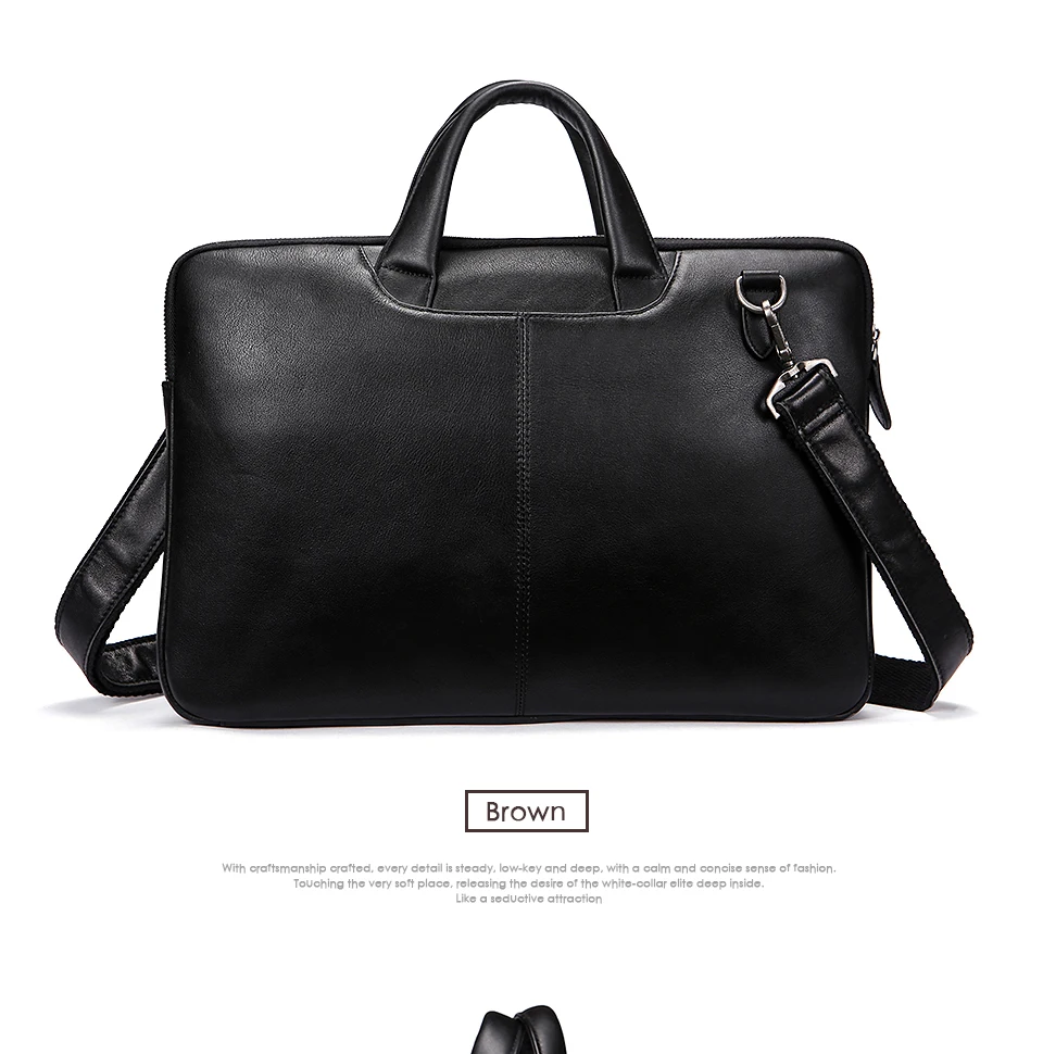 Laptop Bag Genuine Leather Men Bag Male Messenger Crossbody Bags for Men Shoulder Bags Leather Business Briefcases Handbags (11)
