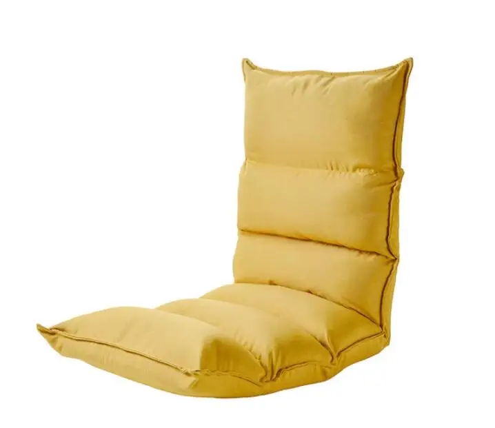 

Modern Upholstered Chaise Lounge Indoor Living Room Reclining Sofa Chair 2 Colors Floor Folding Adjustable Sleep Day Bed Chair