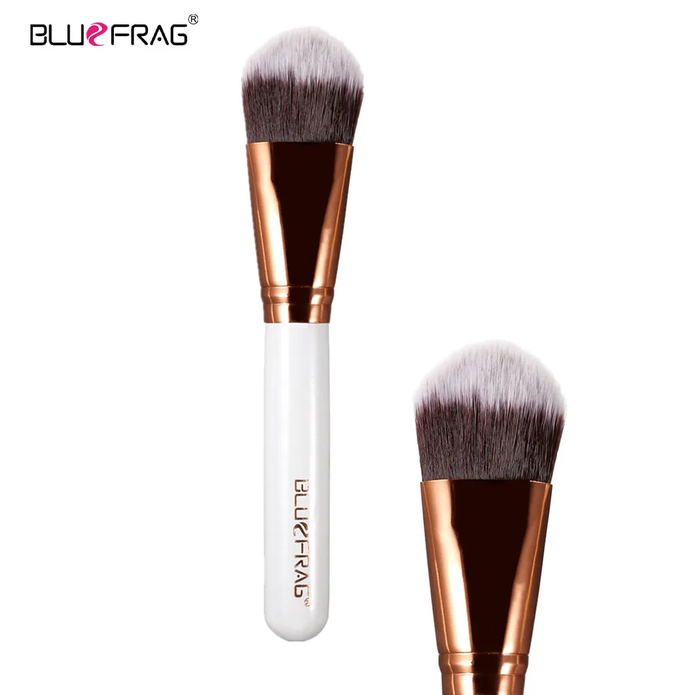 BLUEFRAG Versatile Domed Stippling Brush Duo Fiber Makeup Brush for