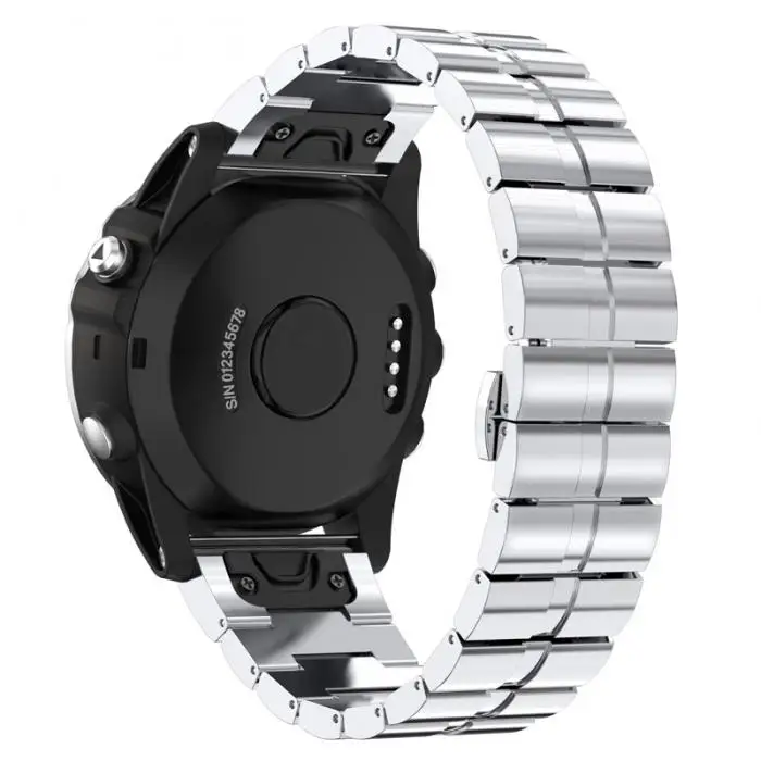 Ремешок для часов из нержавеющей стали с отверткой для Garmin Descent Mk1 D2 Charlie Fenix 5X GY88