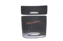 Decor Carbon Fiber Console Centre Gear Box Storage Ashtray Frame Cover Trim For Mercedes Benz A Class W176 2012 2013 2014 2015