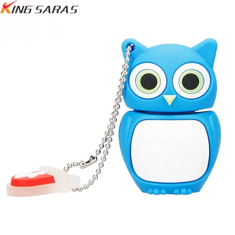 USB флеш-накопитель, 64 ГБ, милое животное мультяшная сова, usb 2,0, 4 ГБ, 8 ГБ, 16 ГБ, 32 ГБ, 128 ГБ, флеш-накопитель, usb память, креативный флешка, подарок