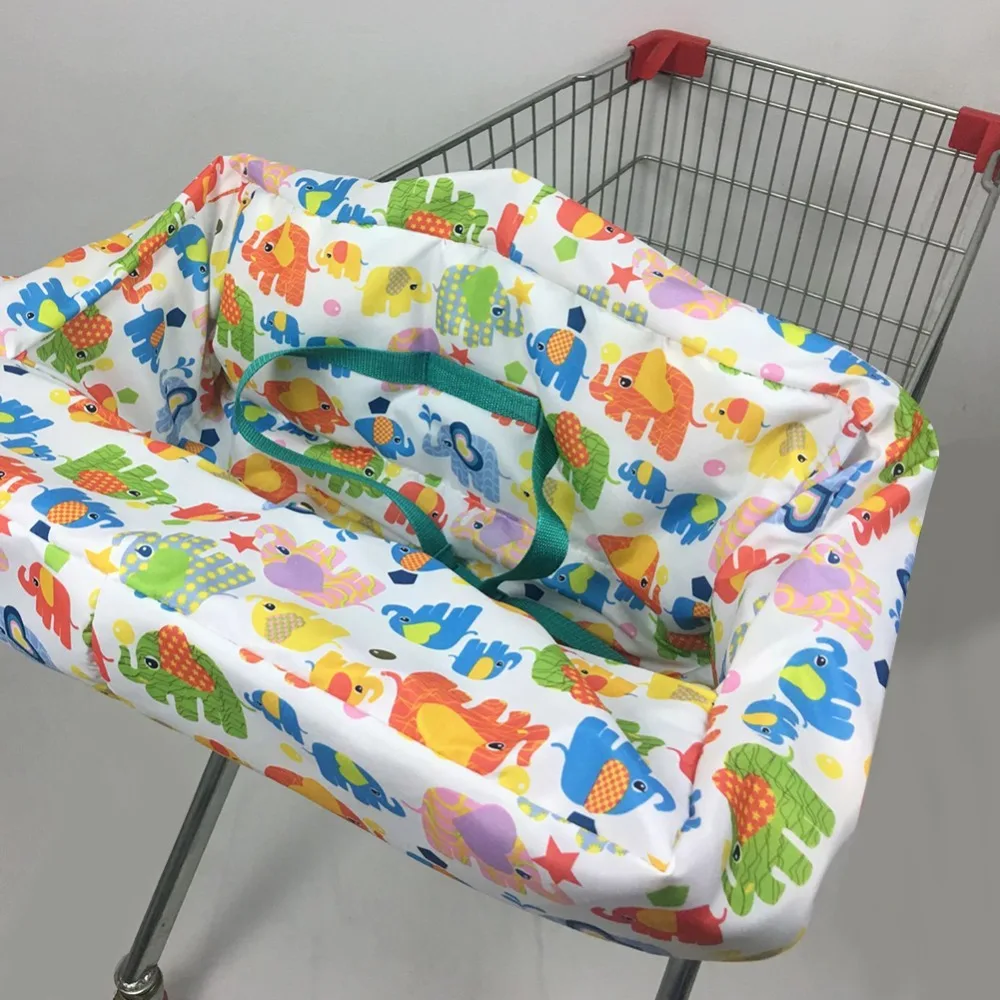 Baby Stroller Cloth Cover Supermarket Shopping bag Foldable Shopping Cart Cover Pad anti dirty