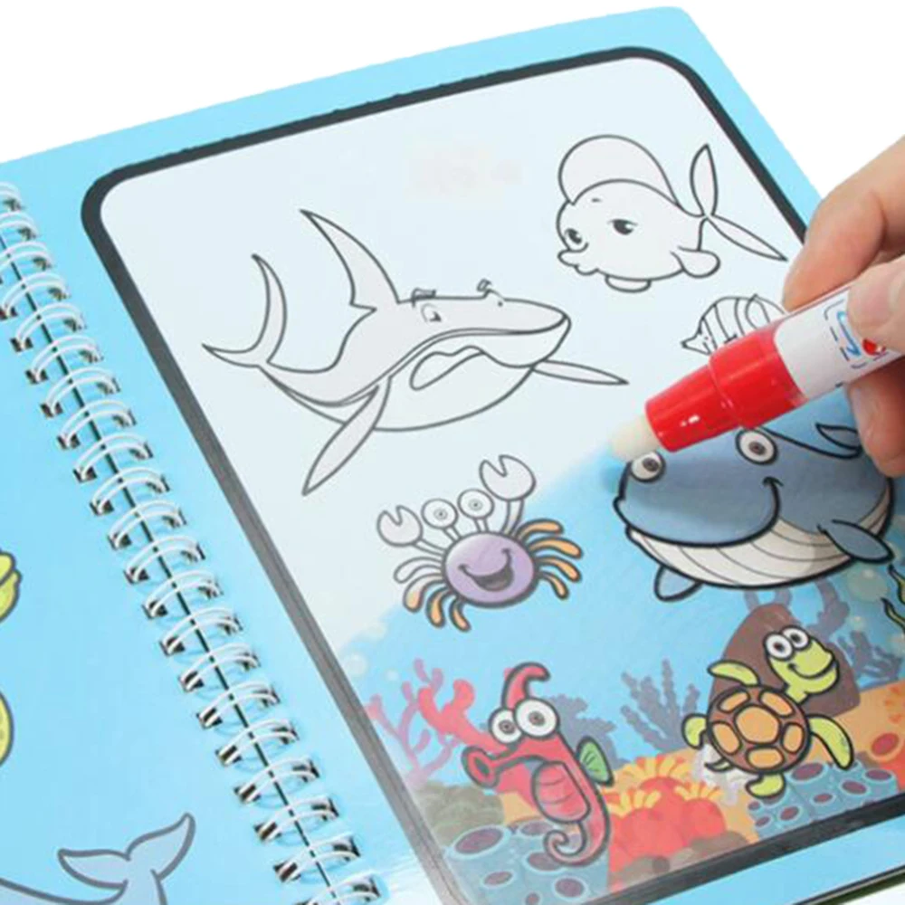 

Kids Baby Magic Water Drawing Book Toys Coloring Book Magic Pen Painting Drawing Board For Children Birthday Gift Toys
