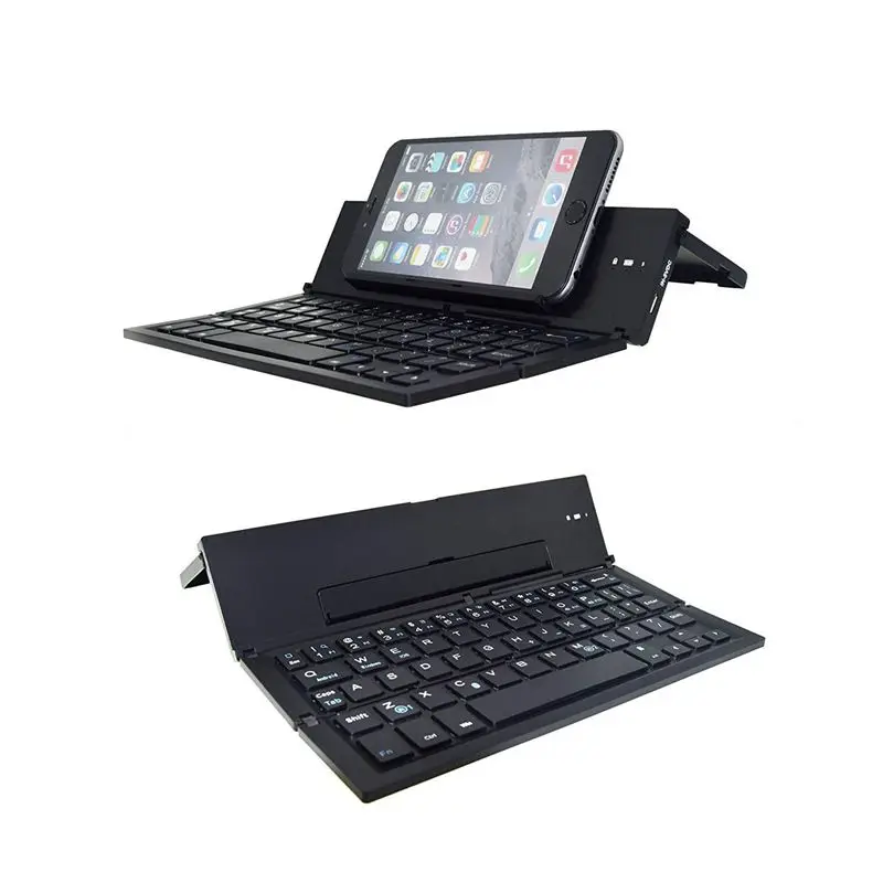 

Folding Bluetooth Keyboard,Foldable Wireless Keyboard with Portable Pocket Size, Aluminum Alloy Housing, for iPad, iPhone,Andr