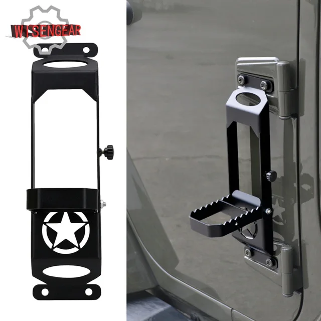

WISENGEAR For Jeep Foot Pedal Door Hinges Foot Pedal Peg For Jeep Wrangler JK 2007-2017 Exterior Parts CEK145 /