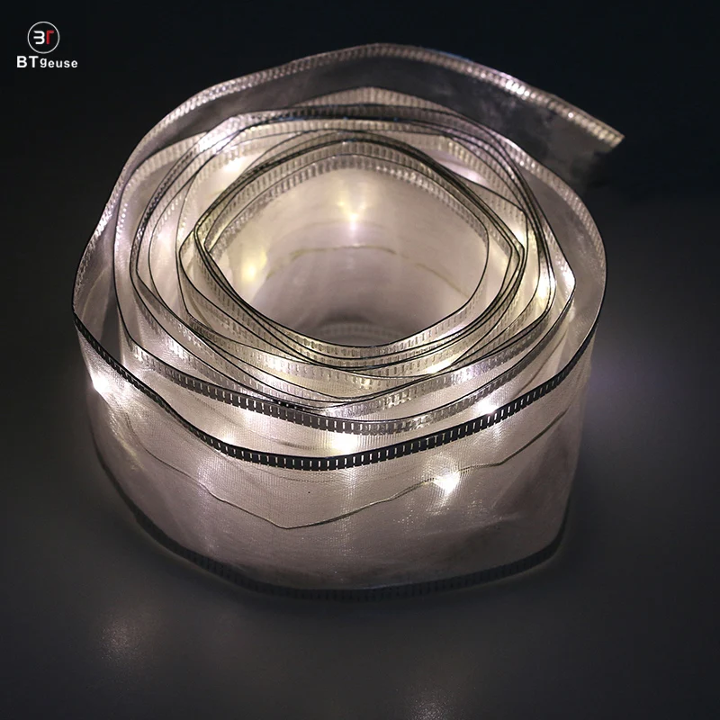 BTgeuse White Ribbon Fairy String Lights for Wedding Christmas and Room Decoration 2M White Led String Light with Remote BTgeuse White Ribbon Fairy String Lights for Wedding Christmas and Room Decoration 2M White Led String Light with Remote