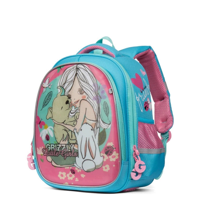 Дизайн, школьная сумка для девочек-подростков, мультяшный рюкзак с рисунком собаки и девочки, ранец, ранец Mochila Escolar, класс 1-3