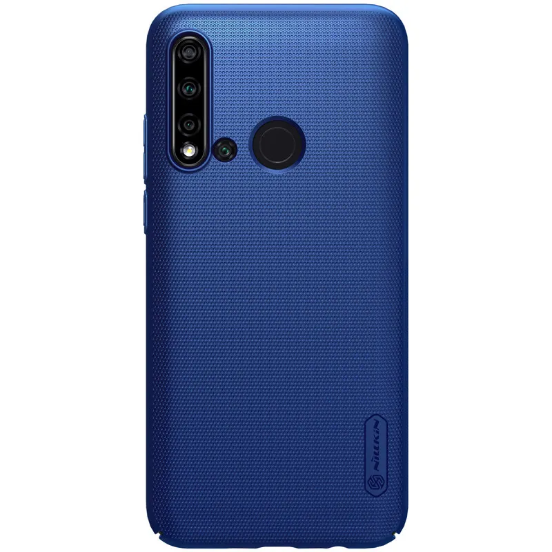 Синий Для huawei P20 LITE чехол-накладка глобальная задняя крышка для huawei NOVA 5i супер матовый защитный чехол Nillkin чехол - Цвет: Синий