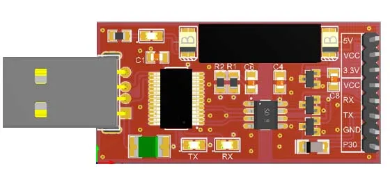 FT232 USB TTL magnetic