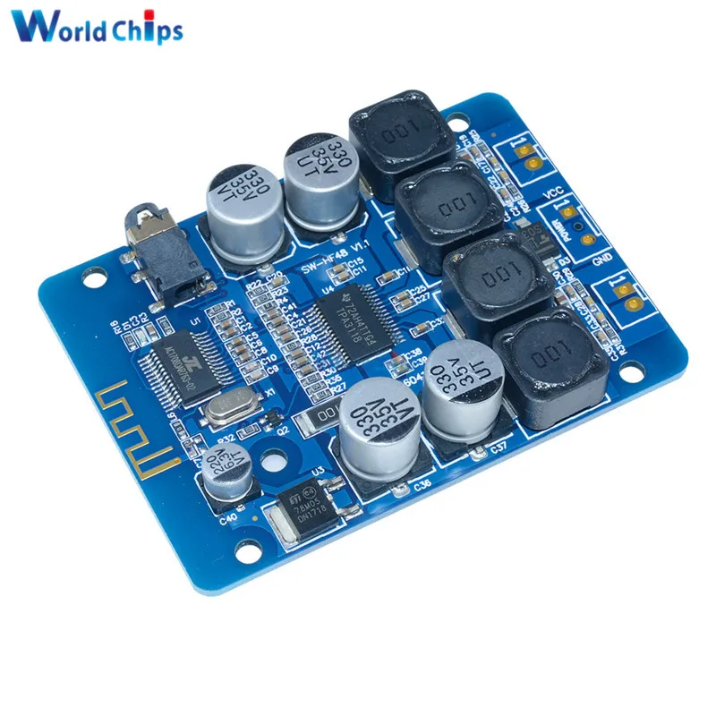 

New TPA3118 2x30W 8-26V DC Stereo Bluetooth Digital Amplifier Board For RC Toys Model