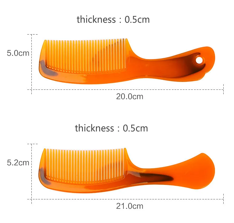 Расческа с широкими зубами и маленькими зубами из смолы, ПП, термостойкая Расческа для укладки волос, расческа с широкими зубами, расческа для волос