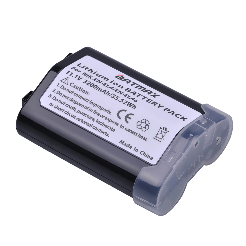 Günstig 1 stück 3200 mah EN EL4 EN EL4 EN EL4a ENEL4a Kamera Batterie Bateria Akku für Nikon D2H D2Hs D2X D2Xs D3 d3S F6 MH 21 Kameras