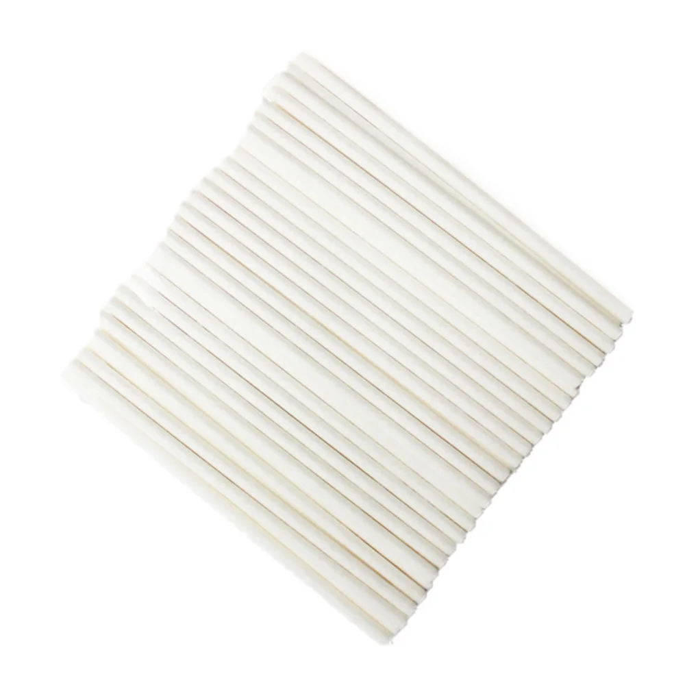 76 X 3mm White 100 шт поп-палочки для торта пищевого качества пластиковые поп-палочки на присоске для леденцов Конфеты Шоколад сахарный полюс леденец палочки - Цвет: 76 X 3mm White