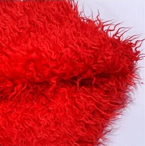 Репка полоска мех искусственная шерсть плюшевое одеяло ткань 0,5 метров Качество искусственная кожаная ткань жилет курчавый мех Ткань - Цвет: red