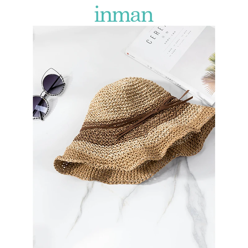 

INMAN 2019 Women All Matched Sweet Style Color Gradual Change Design Sun-Proof Breathable Hat