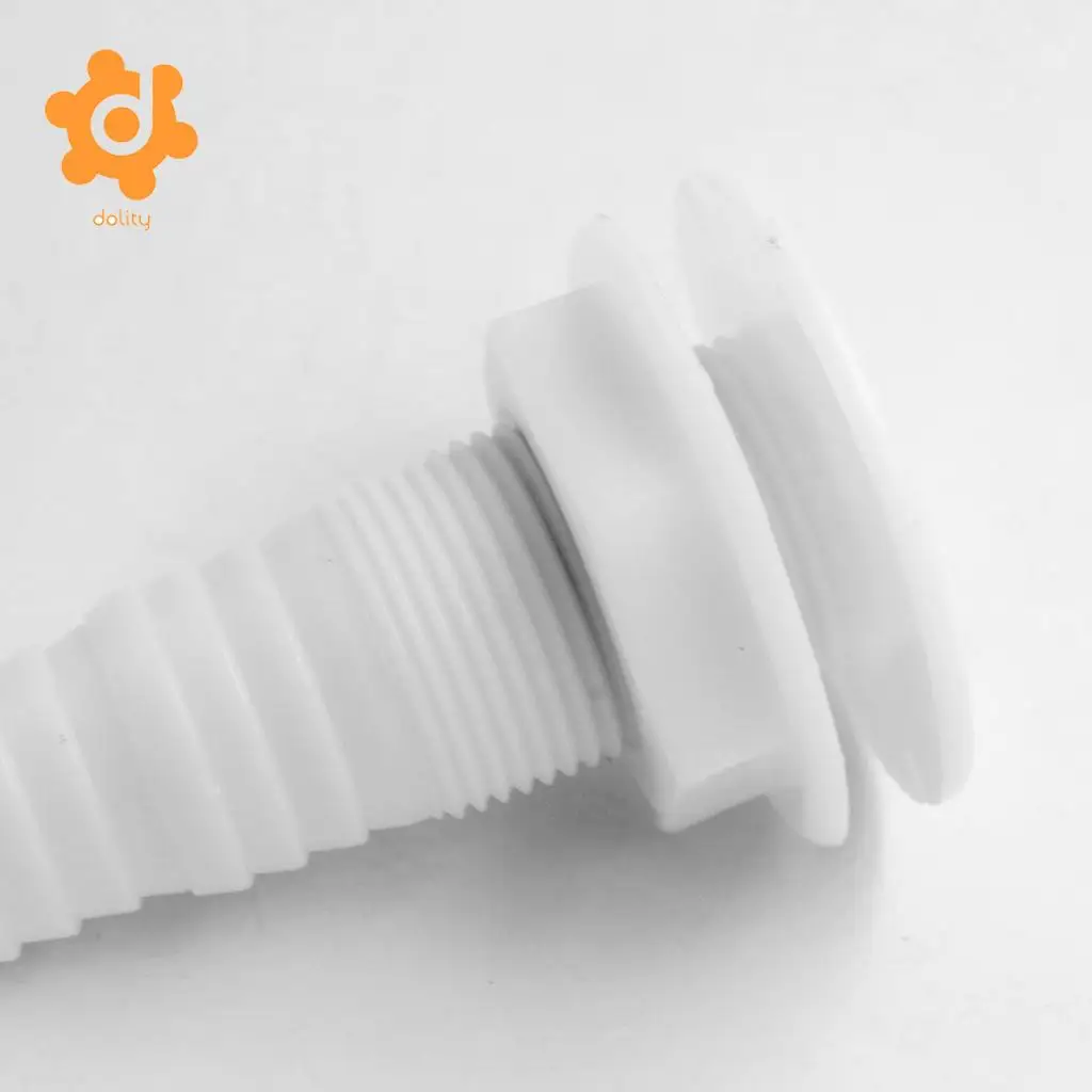 White Plastic Thru-Hull Bilge Pump and Aerator Hose Fitting for 3/4' Hose