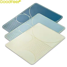 Goodfeer Plastic Geometry Patterns Placemat Heat Resistant Mat Drinks Cup Coaster Rack Holder for Dining Table Kitchen Gadget