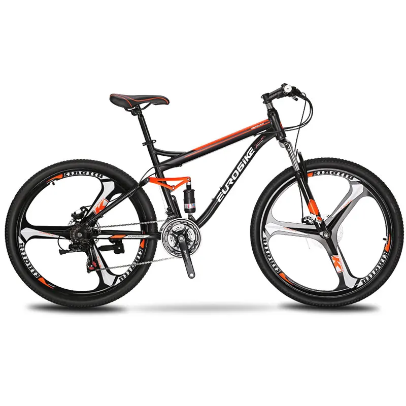 

Cyrusher 27.5 inch S7 mountain bike 21 speeds dual suspension frame dual dics brake fixed gear wheel bicycle