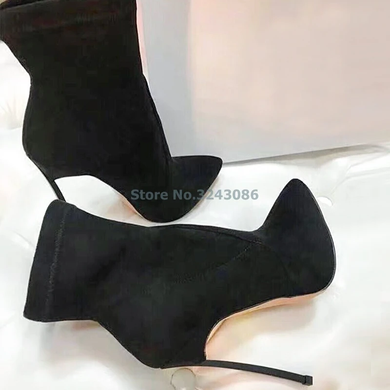 Abricot Vert as Noir Tissu Bleu Extensible Talons Bottes Mince Court Bout Darkred As Arrivée Nouvelle Rose Pointu Picture Picture Bottines Hauts À 0RCzwnq