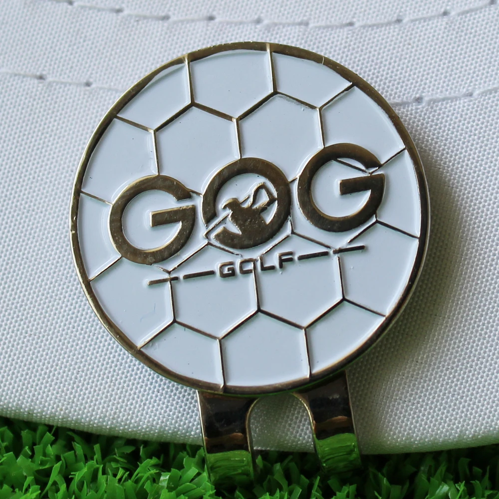 

Golf ball marker with cap clip Alloy Professional Training Aids Accessories